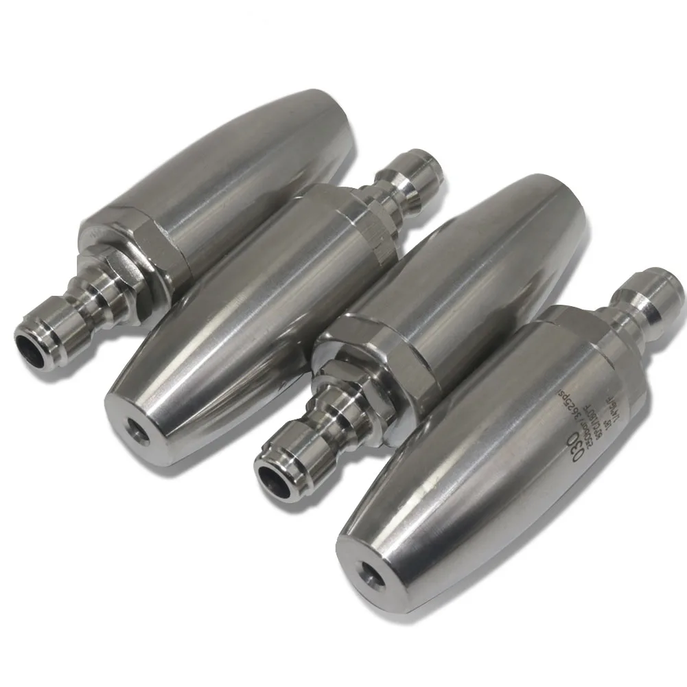 Pistolet à eau haute pression en acier inoxydable, buse rotative, odorà eau pour lavage de voiture, G1, 4, 360 °, 1.24mm, 1.15mm, 1.08mm, 0.98mm
