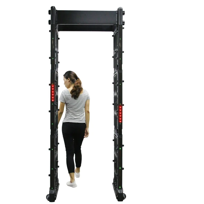 

IO High Sensitivity PVC Walkthrough Metal Detectors Digital Control Portable Walk-Through School Industrial Detectors