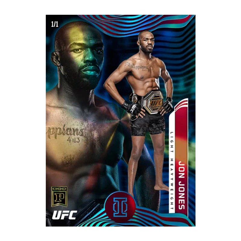Homemade Diy Panini UFC Series Conor Mcgregor Jon Jones Sean Omalley Collection Flash Card Toys Gift - view 3