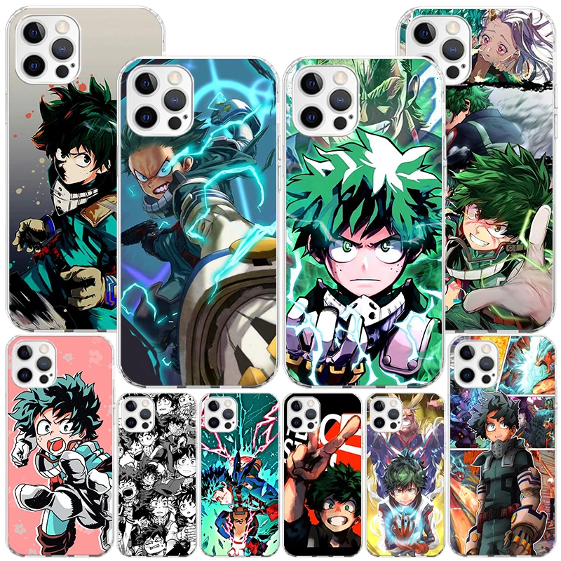 My Hero Izuku Deku Phone Case For iPhone 16 Pro Max 15 + 14 Plus 11 12 13 Mini Xs X XR 7 8 SE Personalized Gift Print Cover