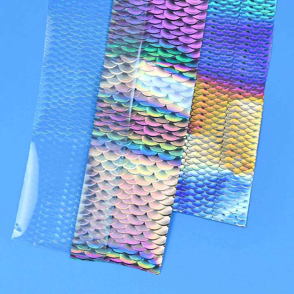 Kit de Folhas para Hot Stamping (6 Peças) para Fabricação de Iscas de Pesca, Papel de Transferência Térmica Leve e Colorido para Pesca com Mosca, Robalo e Truta