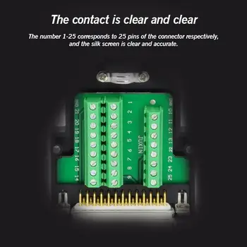 Connettore DB25 senza saldatura Scheda di breakout Spina maschio femmina Adattatore spina D-SUB 25 PIN Terminale industriale Porta seriale parallela 8 best sales connettore a 25 pin - №6