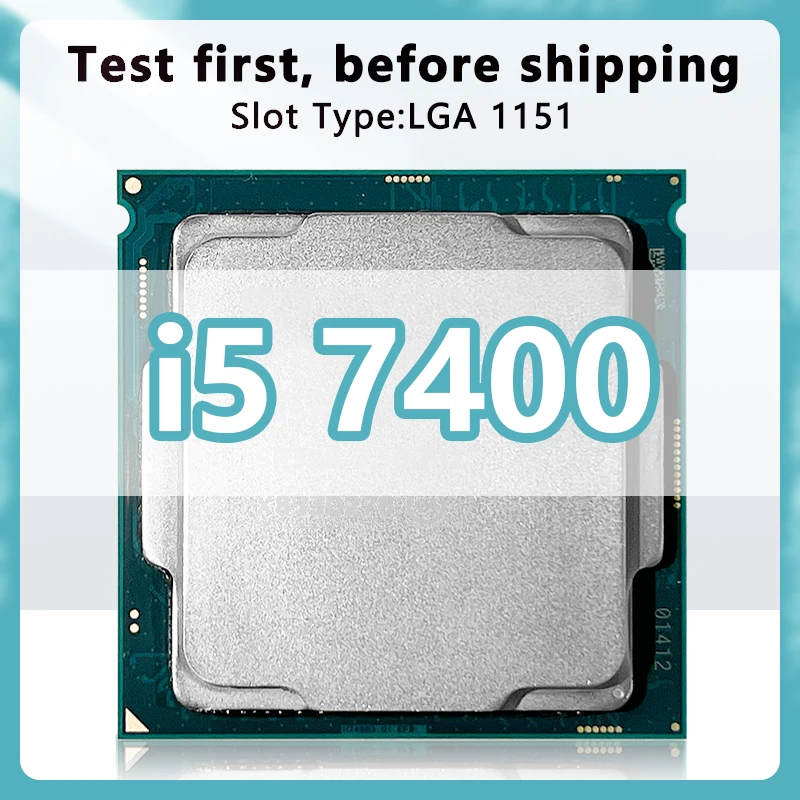 Core i5-7400 CPU 4 cores 4 threads 3.0GHz 6MB 65W 7th Generation