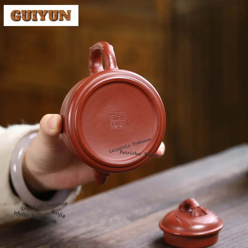 190ml Classic Yixing Purple Clay Teapots Handmade Pot Raw Ore Dahongpao Mud Kettle With Filter Chinese Zisha Tea Set Cha Craft view 5