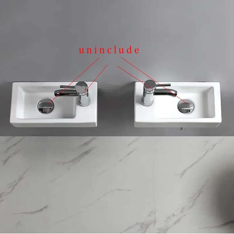 

Elegant Ceramic Vessel Sink, Rectangular Design Ceramic Wash Basin - Ideal for Modern Bathroom Fixtures, Suitable for Dressing Rooms, Vanities, Bathrooms