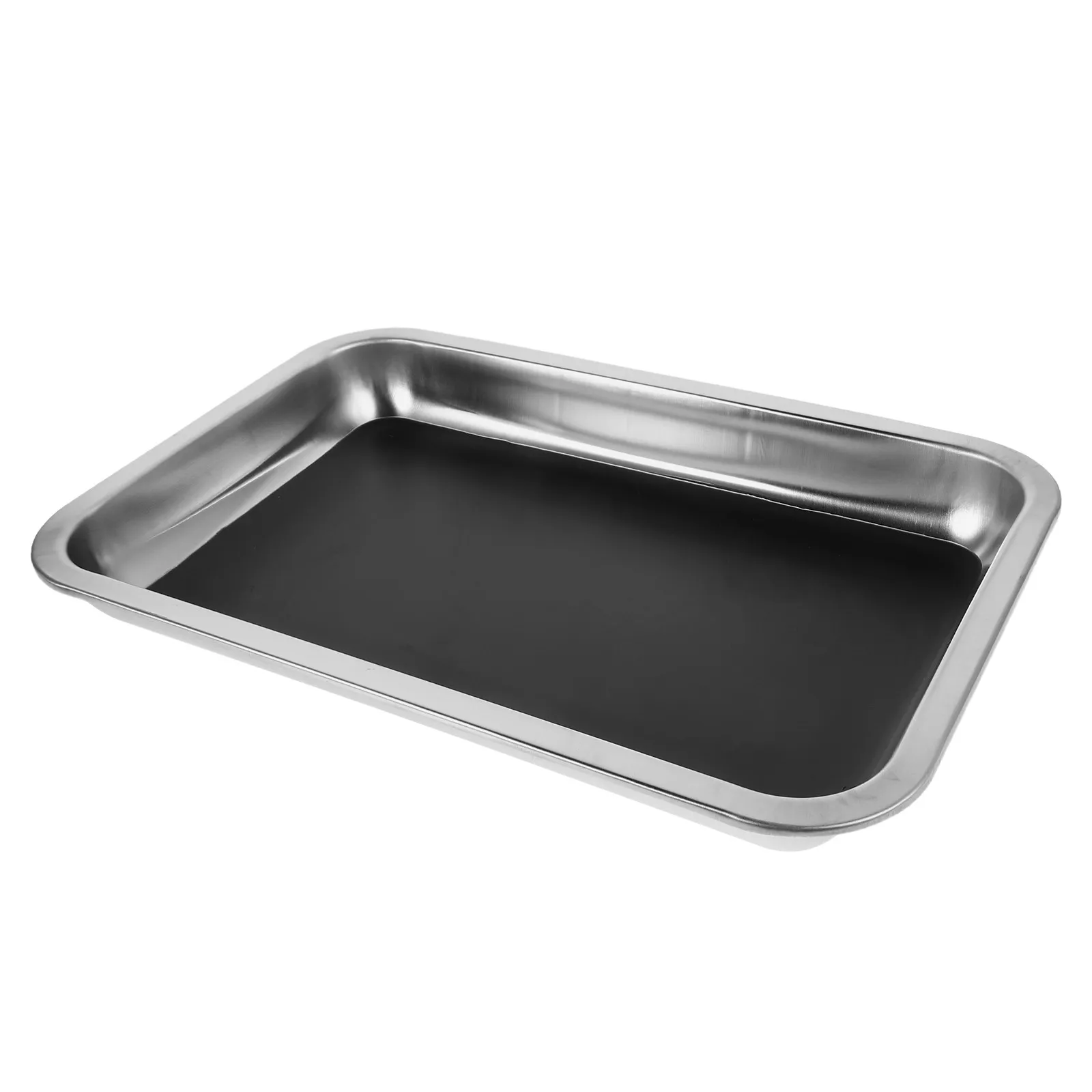 

Stainless Steel Dissecting Pan Lab Dissection Tray Wax Pan Classroom Tray 31x21x4cm Biology Science Experiments Educational