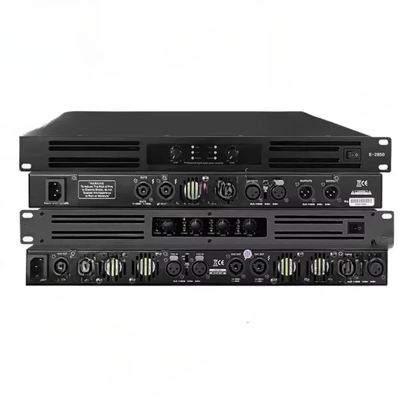 E-4600 Digital Amplifier Class D 4 * 600 Watt Channel Powerful Power Professional Audio Amplifier