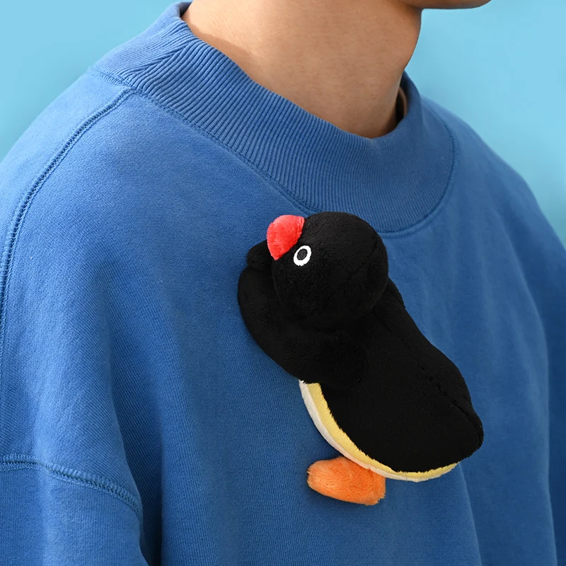 

Pingu Penguin Series Cute Plush Stuffed Toys Shoulder Plush Doll Magnetic Toy Room Decor Birthday Gifts Soft Kids Cuddly Toys