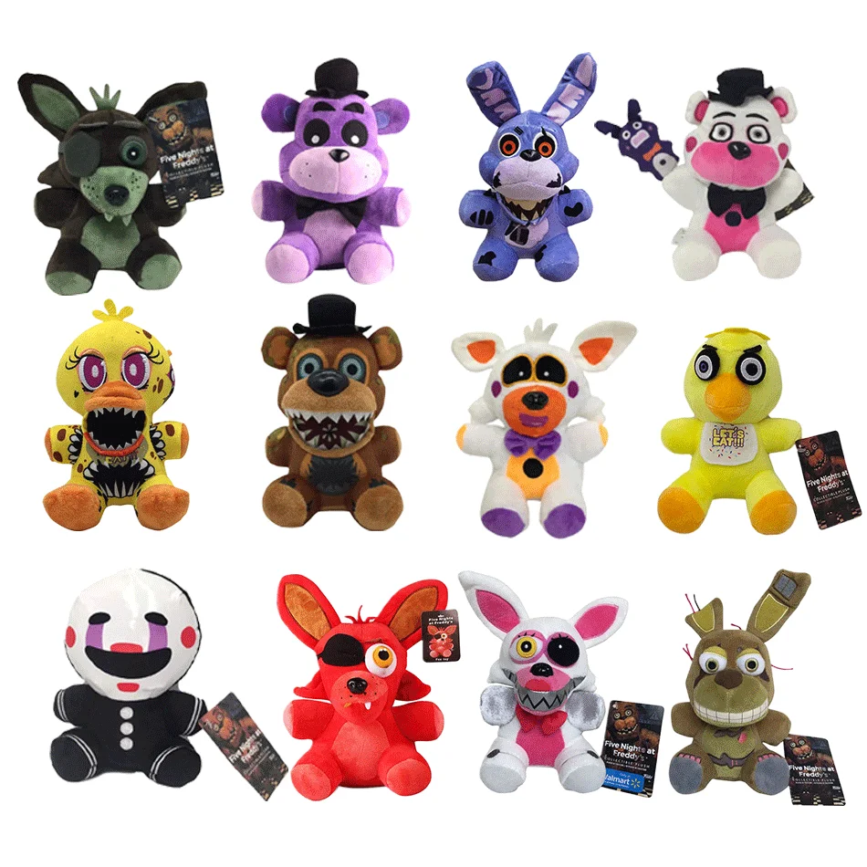 2026年新作 ナイトキュート ぬいぐるみ ゲームドール ボニーベア フォクシー 漫画風ぬいぐるみ フレディ おもちゃ 子供向けギフト