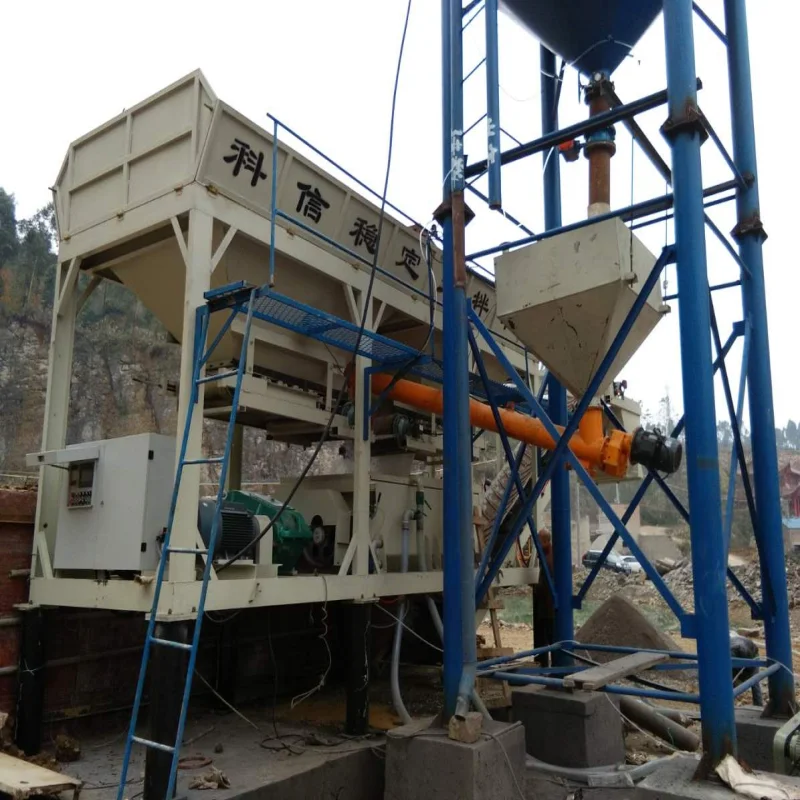 WBZ PLC Controlled Soil Mixing System Plant Stabilized Soil Mixing Station Motor PLD Batching Machine for Roadbed Construction