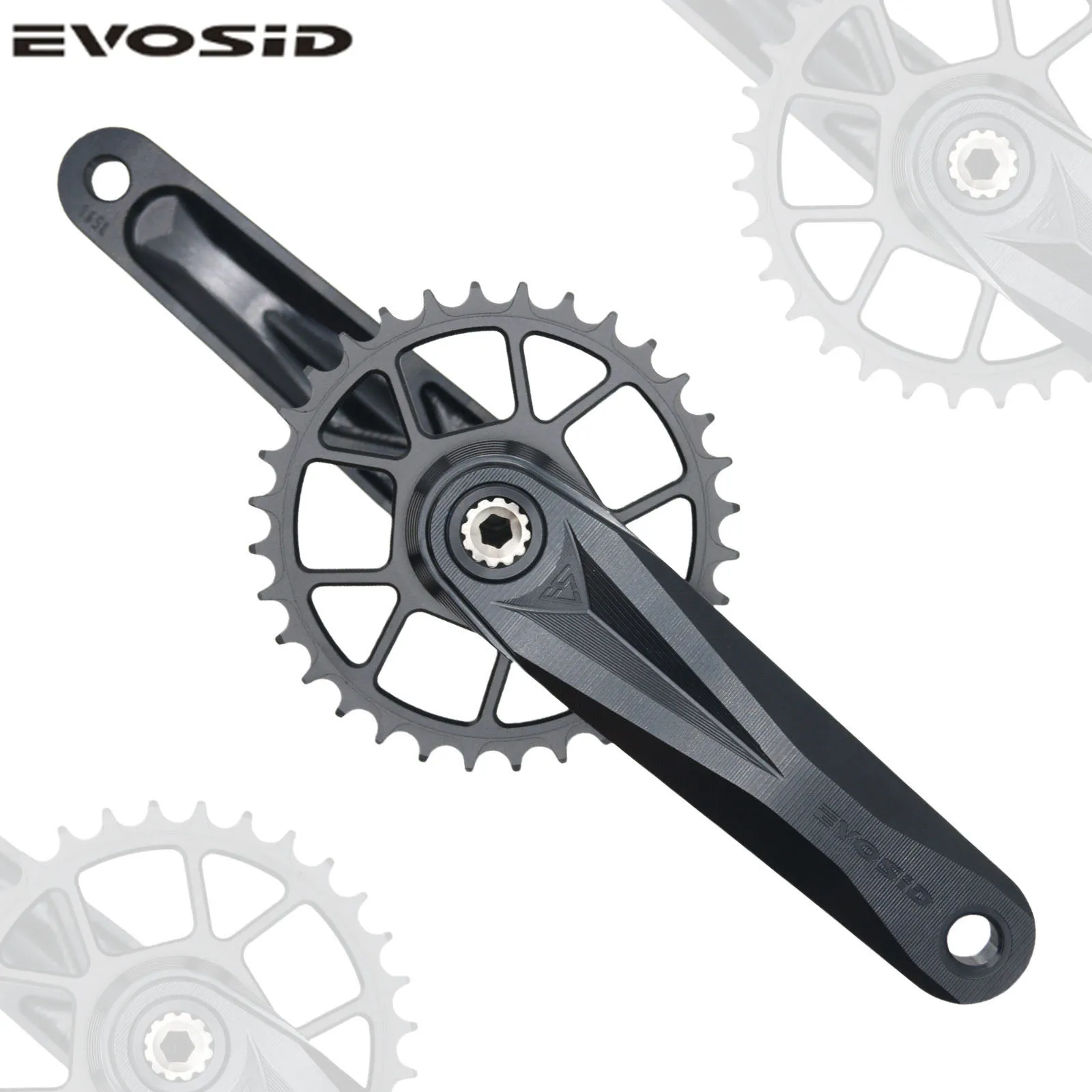 

Шатуны для горного велосипеда EVOSID DUB, ось 29 мм, высокопрочная внедорожная кривошипная система, процесс ЧПУ, выдалбливание для снижения веса