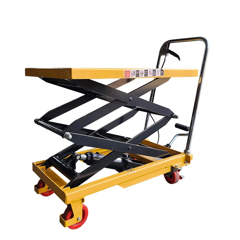 150Kg Scissor Mold Transfer Cargo Trolley Foot Operated Adjustable Handling  Lift Heavy Duty Stable Durable For Factory Workshop