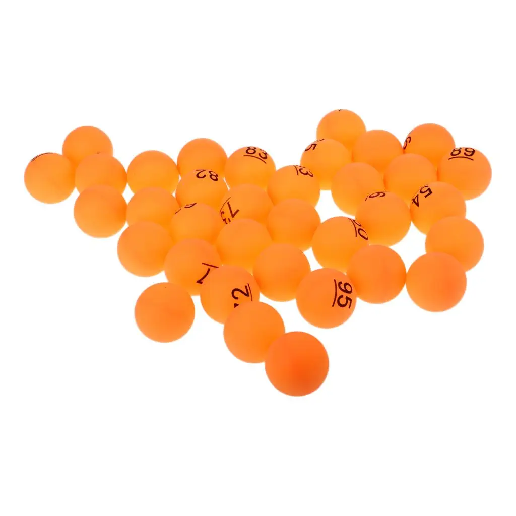 Numbered Table Tennis Balls Lottery Balls Pong Balls 40mm with Number 51-100