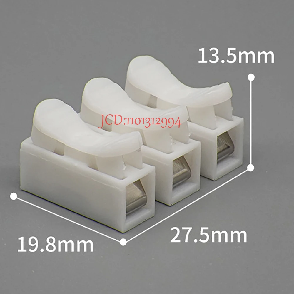 10PCS CH-2/CH-3 Quick Wire Terminal 2/3 Pins Electrical Cable Connectors Self Lock Push In Fast Block Splice Cable Line Clamp