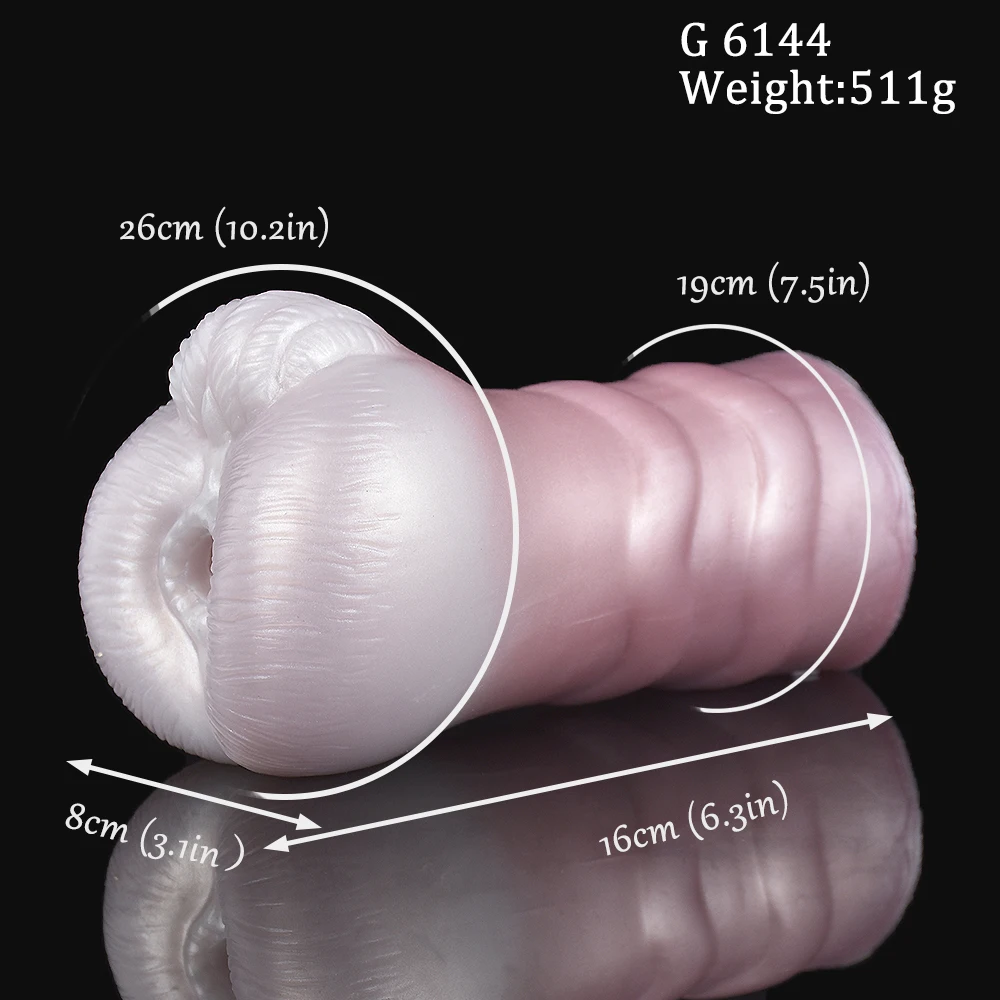 GEEBA Fantasy Animal Wolf Male Masturbator Lifelike Silicone Masturbation Cup Realistic Vaginal Pocket Pussy Stroker Sex Toys