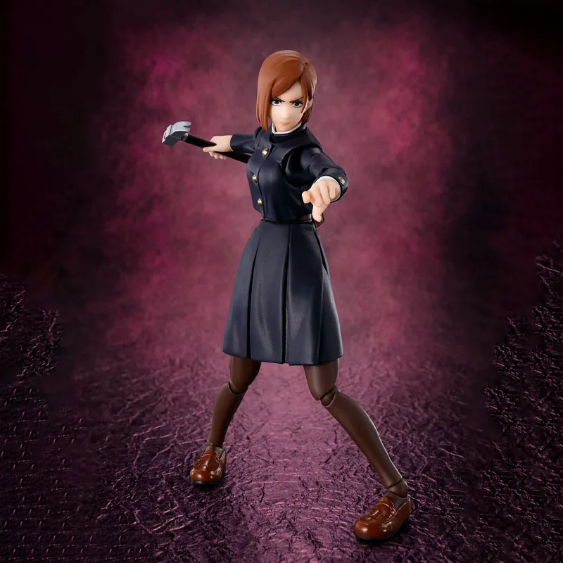 Bandai – Kit de modèles Jujutsu Kaisen authentiques, figurines d'anime SHF Kugisaki Nobara, modèle de Collection d'action pour enfants, jouets cadeaux
