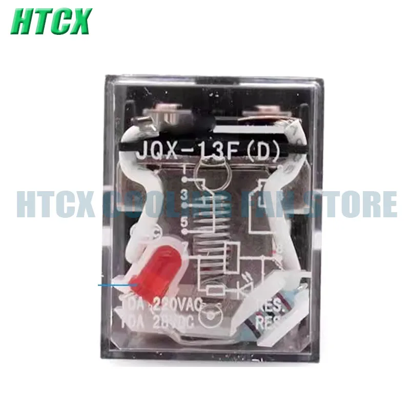 10Pcs New Original Relay JQX-13F (D)/2Z AC220V 2 Open 2 Close 8 Pin
