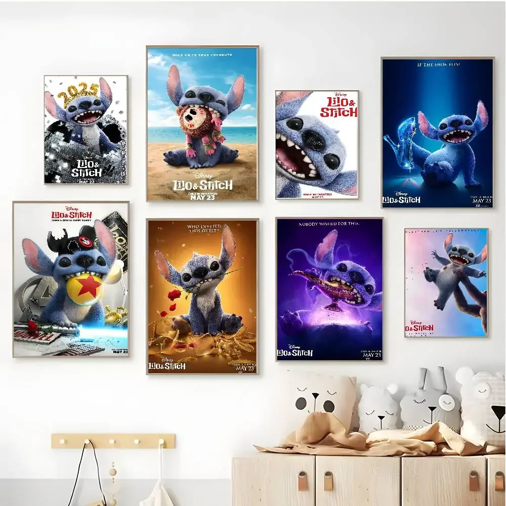 Póster de película MINISO Lilo y punto S, arte de pared estético, Mural, decoración de la habitación del hogar, pintura en lienzo Vintage