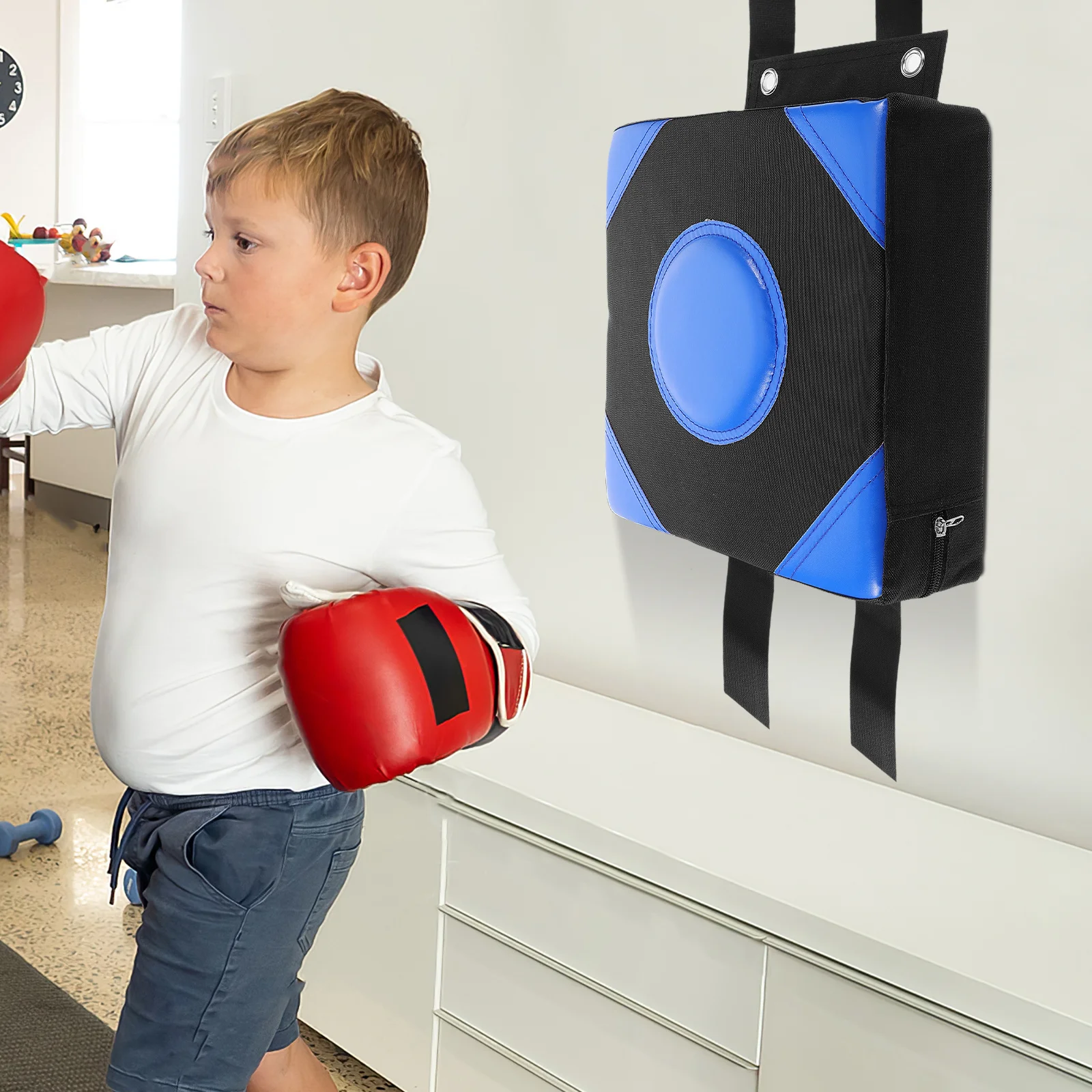 هدف الملاكمة المثبت على الحائط، متين للتدريب المنزلي للبالغين، معدات ممارسة الملاكمة للتركيب على الحائط #4