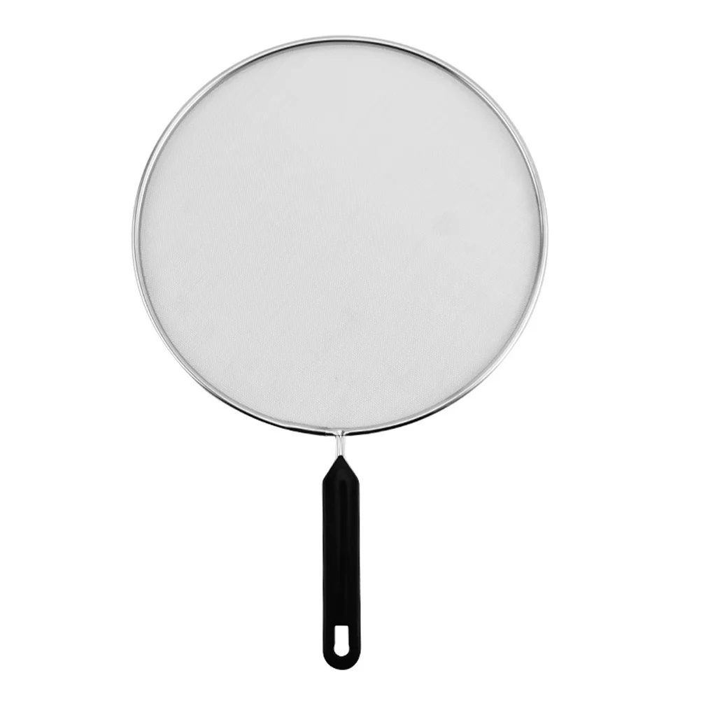 

H held Oil Separator Kitchen Strainer Stainless Steel Sifter Mesh Cooking Tool Round Shape Baking Accessories Powdered