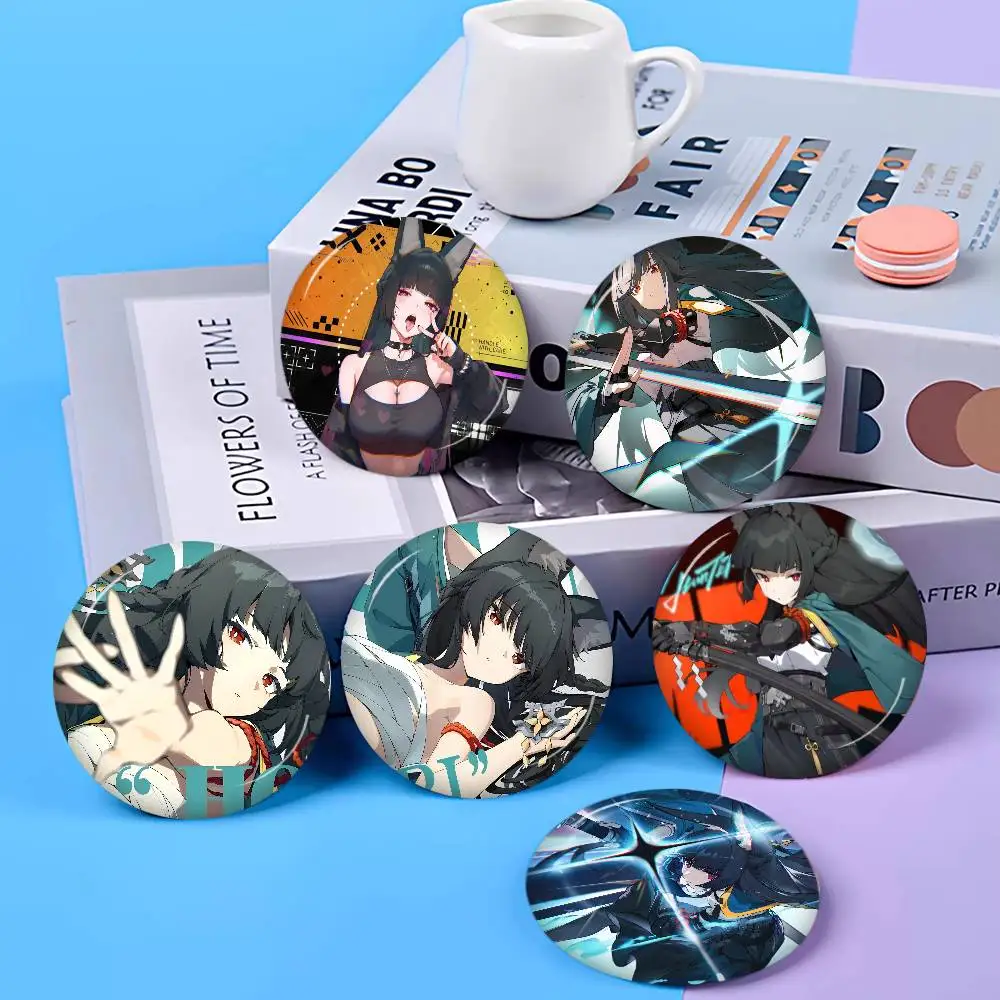 Zenless Zone Zero Hoshimi Miyabi Soft Button Pin Bright Printed Icon Gift For Friends Badge Collar Brooch Lapel Pin Metal