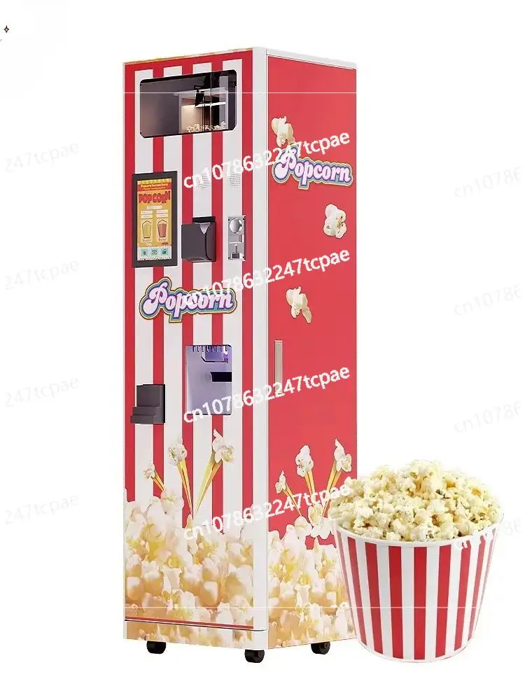 Distributore automatico automatico di popcorn self service Distributore automatico di mais pop robot