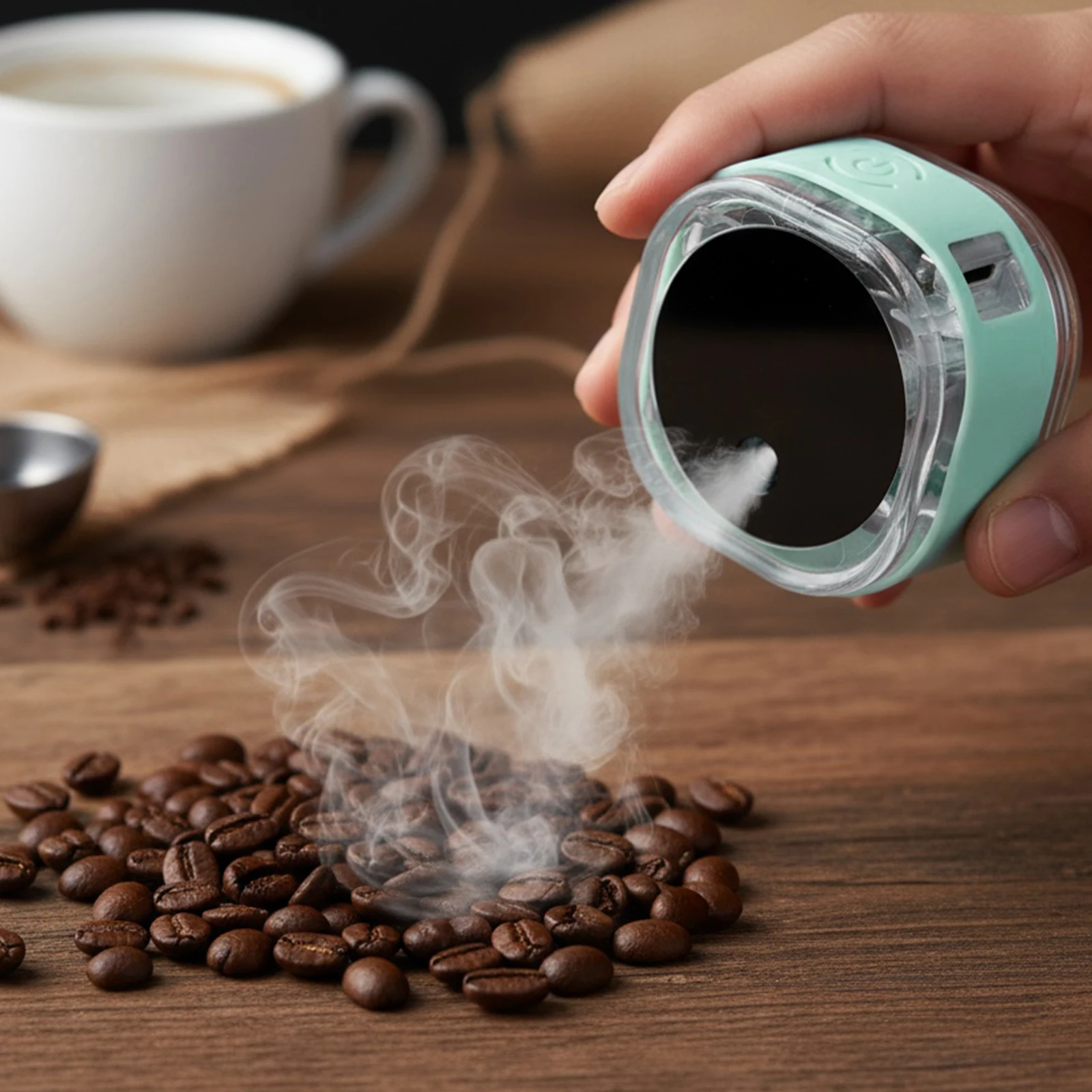 30ml Coffee Bean Atomizer with Magnetic Base Rdt Sprayer Rechargeable Portable Nano Atomizer For Reducing Coffee Power Static