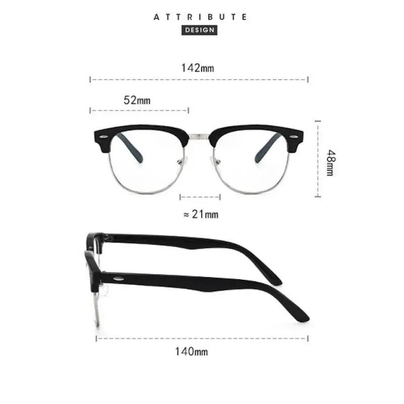 Unisex klassische Sonnenbrille Herren Retro Anti Blaulicht Computerbrille Gaming Brille – Detail 14
