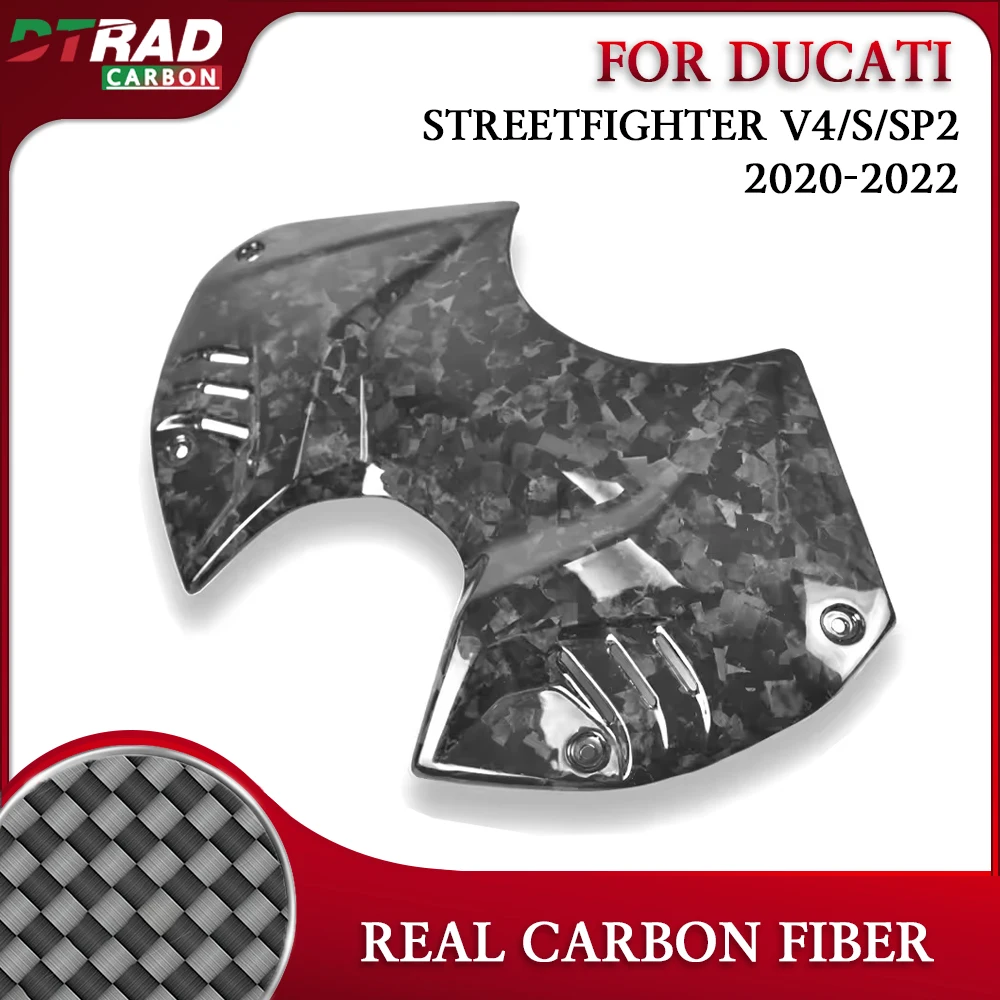 

SF V4 For Ducati Streetfighter V4/S/SP 2020-2022 Carbon Fiber Front Battery Cover Fuel Tank Cap Motorcycle Fairing Accessories