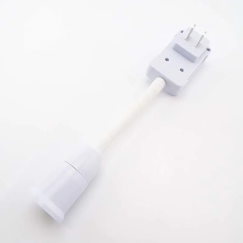 E27 Light Bulb Socket Lamp Energy Saving Table Led Base With Switch US Plug Lamps Holder