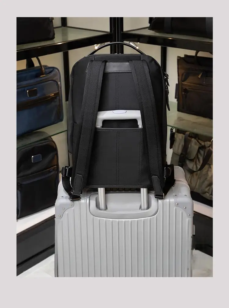 حقيبة ظهر للمغامرة للشباب - حقيبة نهارية سوداء أنيقة مع نسيج مقاوم للطقس للنزهات والاستكشاف 6602011