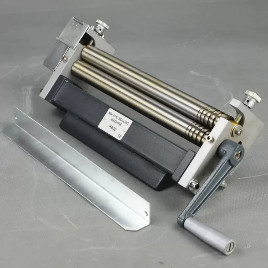Manual Bending Machine Manual Plate Rolling Machine Round Tube Roller Making Tool Desktop Metal Plate Bender  Metal Plate Bend