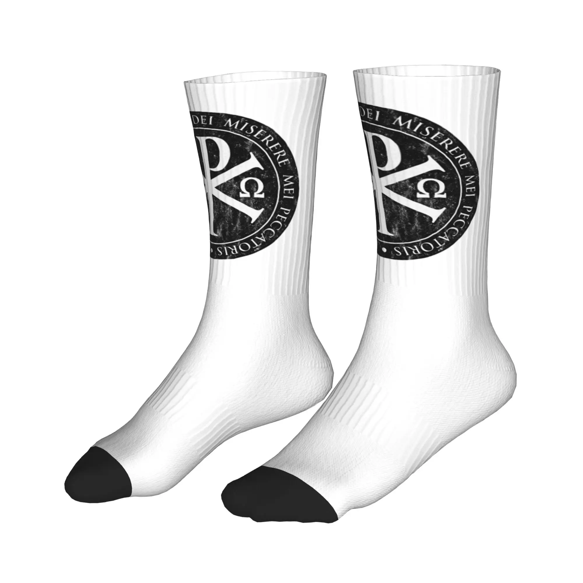 

Носки на все случаи жизни Chirho, Chi Rho, Christogram, Jesus Sport Socks, модные носки средней длины для мужчин и женщин, подарок на день рождения