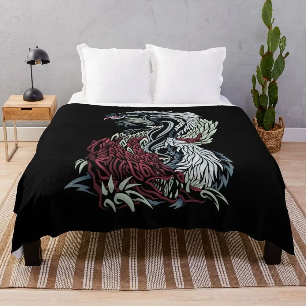 Monster Hunter tobi kadachi and odogaron T-Shirts Gift For Fans, For Men and Women, Gift Mother Day, Father Day Throw Blanket