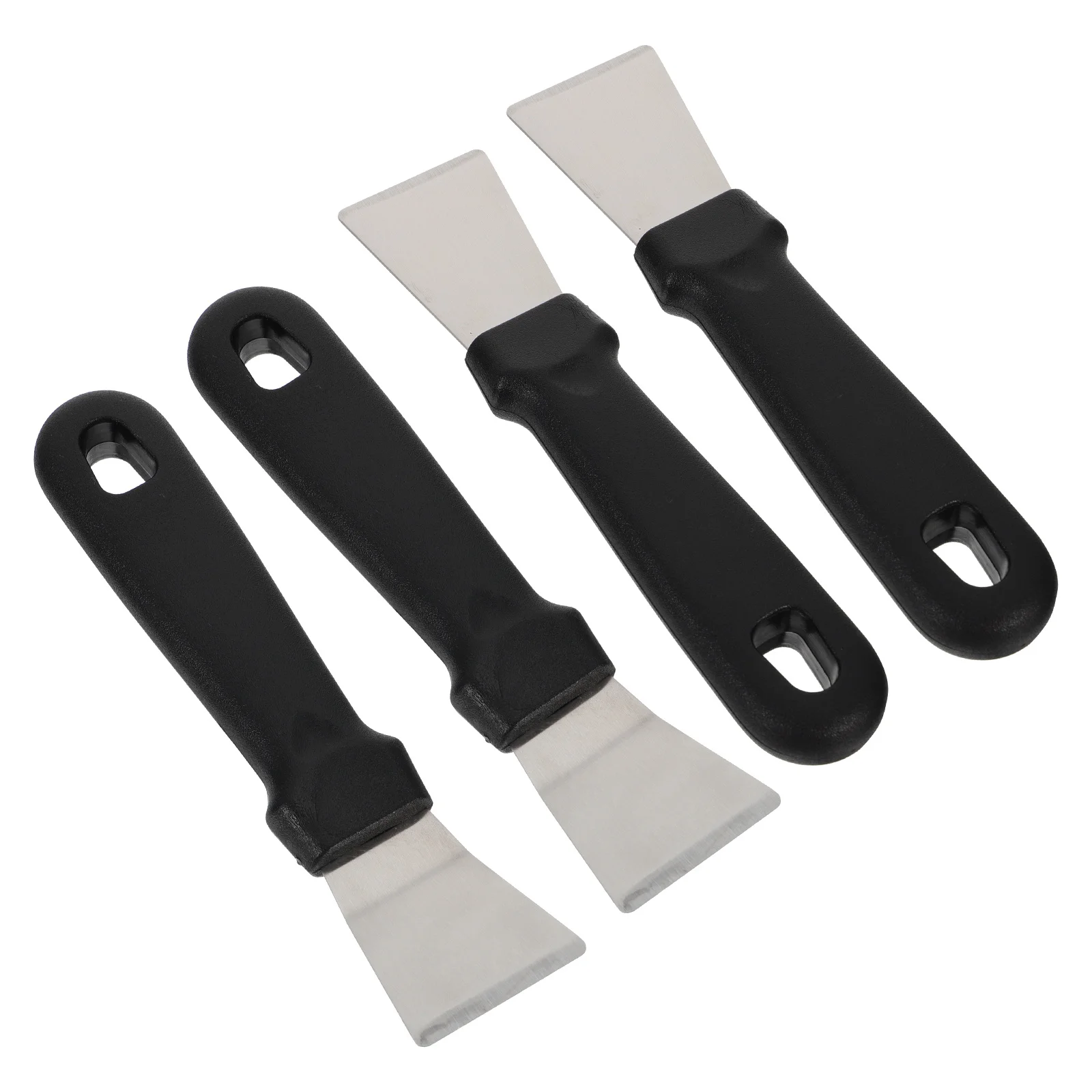 

4pcs Ice Removal Shovel Set Refrigerator Freezer Defrost Tool Kitchen Gadget Window Glass Scraper Curved Straight Blade Hanging