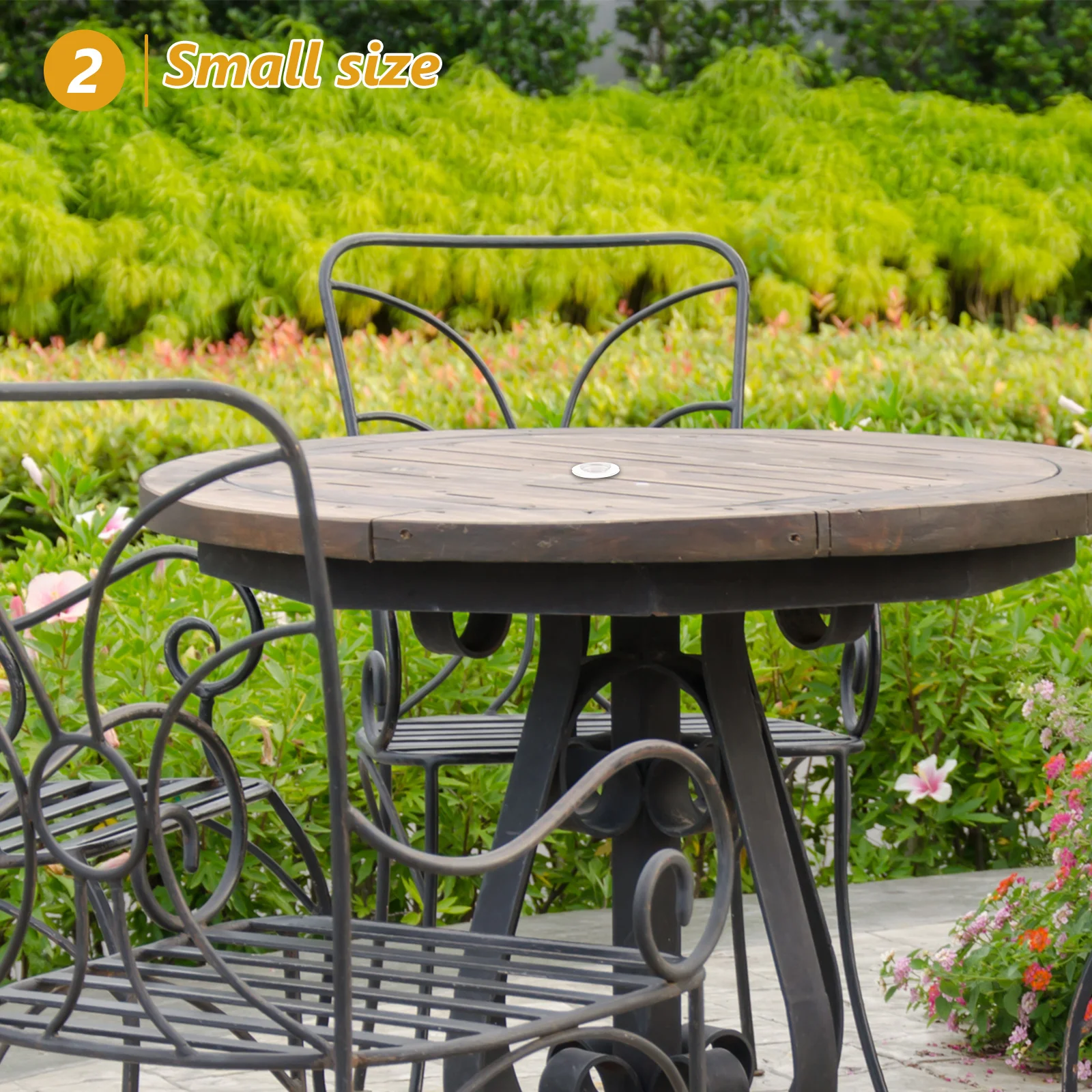 

2Sets Table Umbrella Hole Ring Caps Silicone Durable High Temperature Abrasion Resistant Patio Sunshade Hole Ring Plugs Outdoor