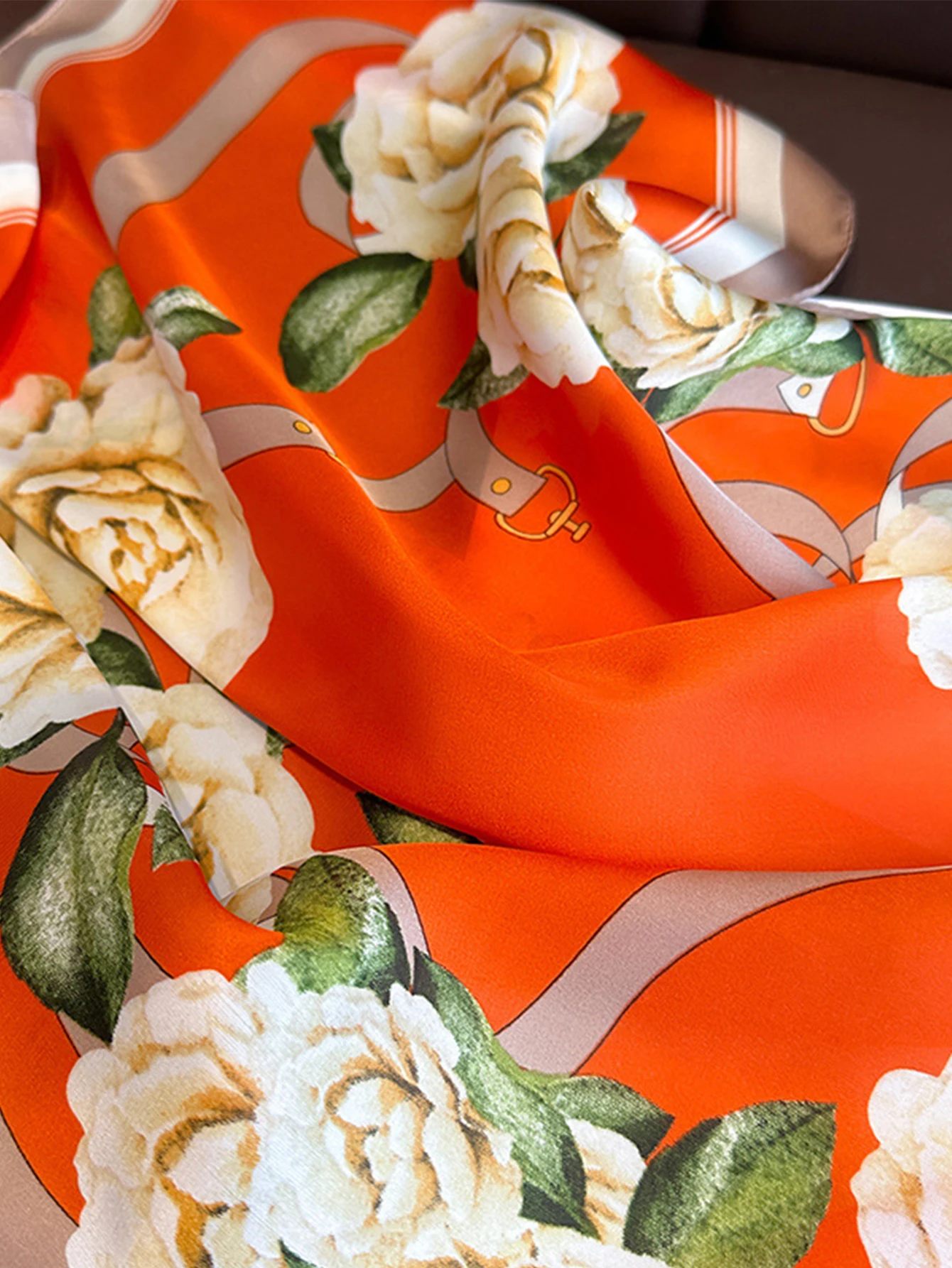 70cm Scarf Simulated Silk Women Summer Shawls And Wrap Hijab Scarves Femme Pashmina Echarpe Designer Beach Stole Bandana image 6