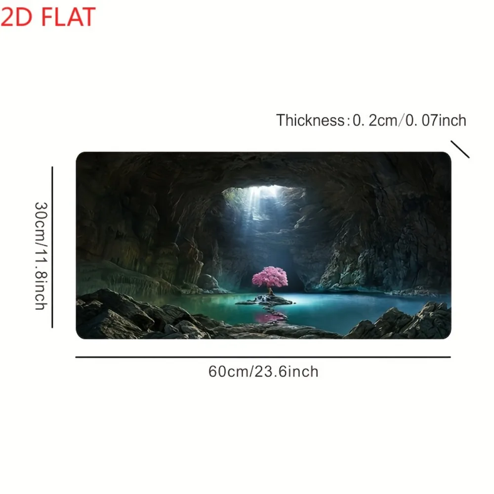 Extra-Large Anti-Slip Mouse Pad | Durable Rubber Desk Pad, Landscape Design Suitable for Keyboards And Laptops Desktop Additions