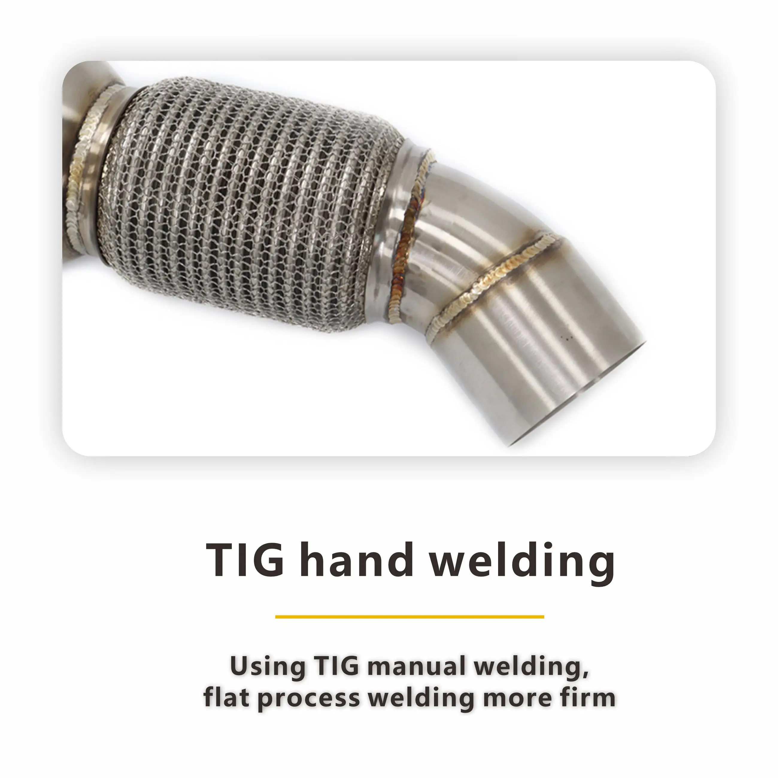 Downpipe Catless ad alte prestazioni per motore BMW B58 |   Tubo in acciaio inossidabile saldato TIG da 127 mm e 5". |   Guadagno di potenza per 340i/440i/Supra