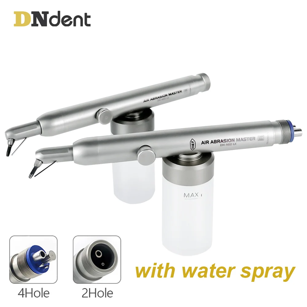 Dental Air Polisher aluminum Oxide Air Abrasion master Sandblaster Device with water spary Air Flow teeth whitening 2hole 4hole