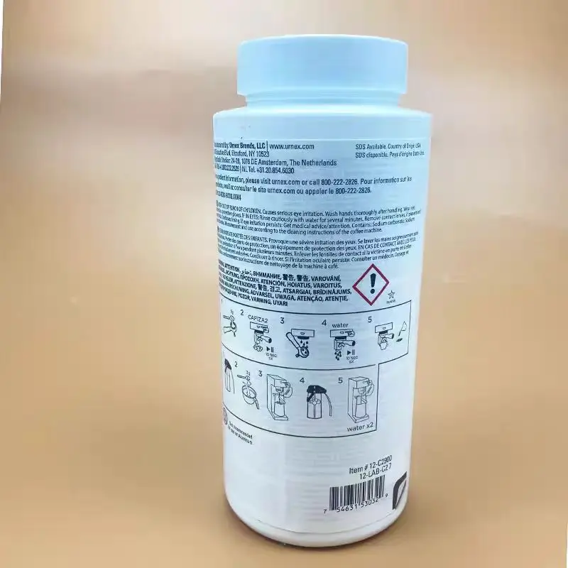 Suitable For URNEX Coffee Machine Brewing Head Descaling Cleaning Powder Detergent Cleaning Powder 900g/can