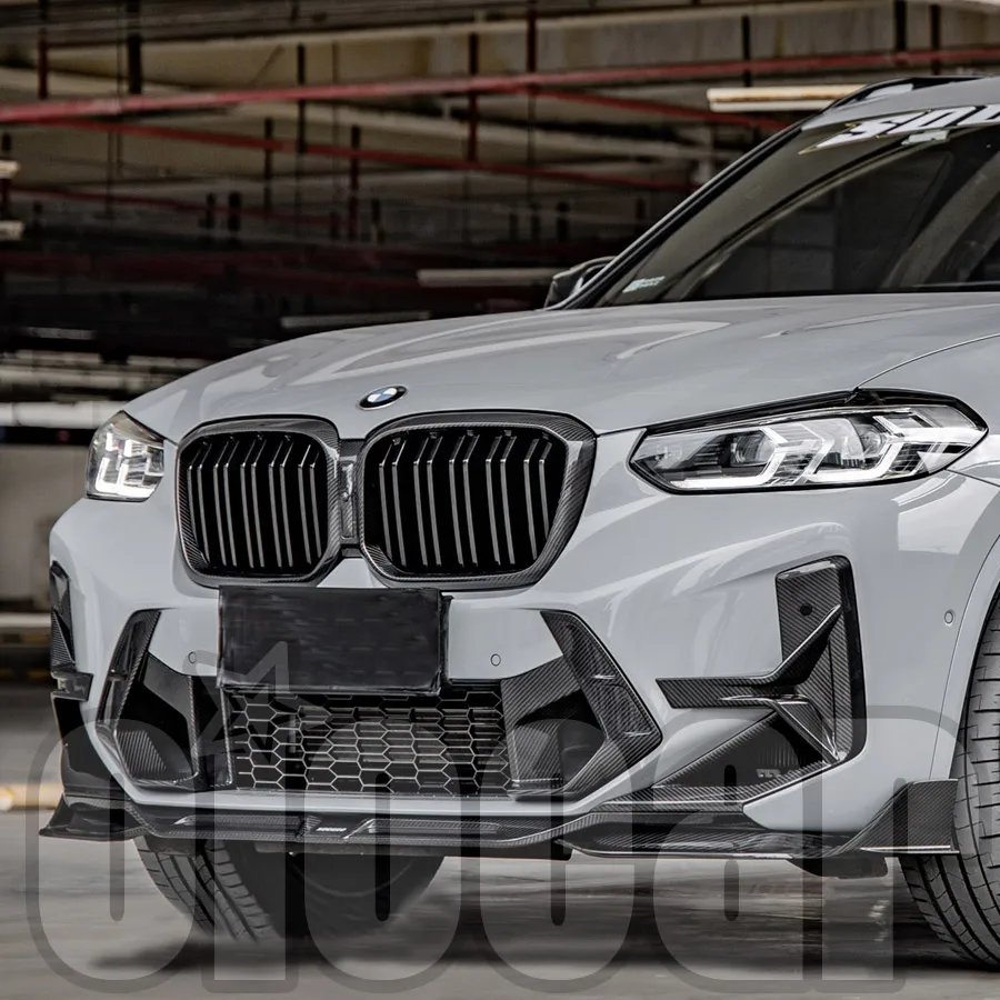 

Oiomotors SQ Style сухой углеродный передний спойлер для BMW F97 Lci X3M,F98 Lci X4M