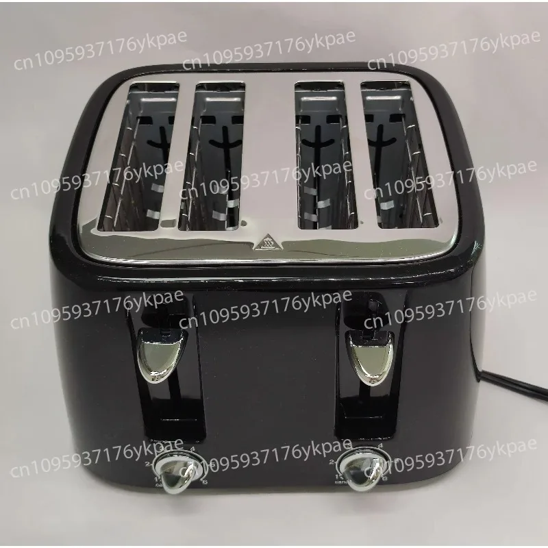 Kitchen 4 Slices Electric Bread Toaster, Automatic Pop-up Function, Cancel Function, Adjustable Scorch Control