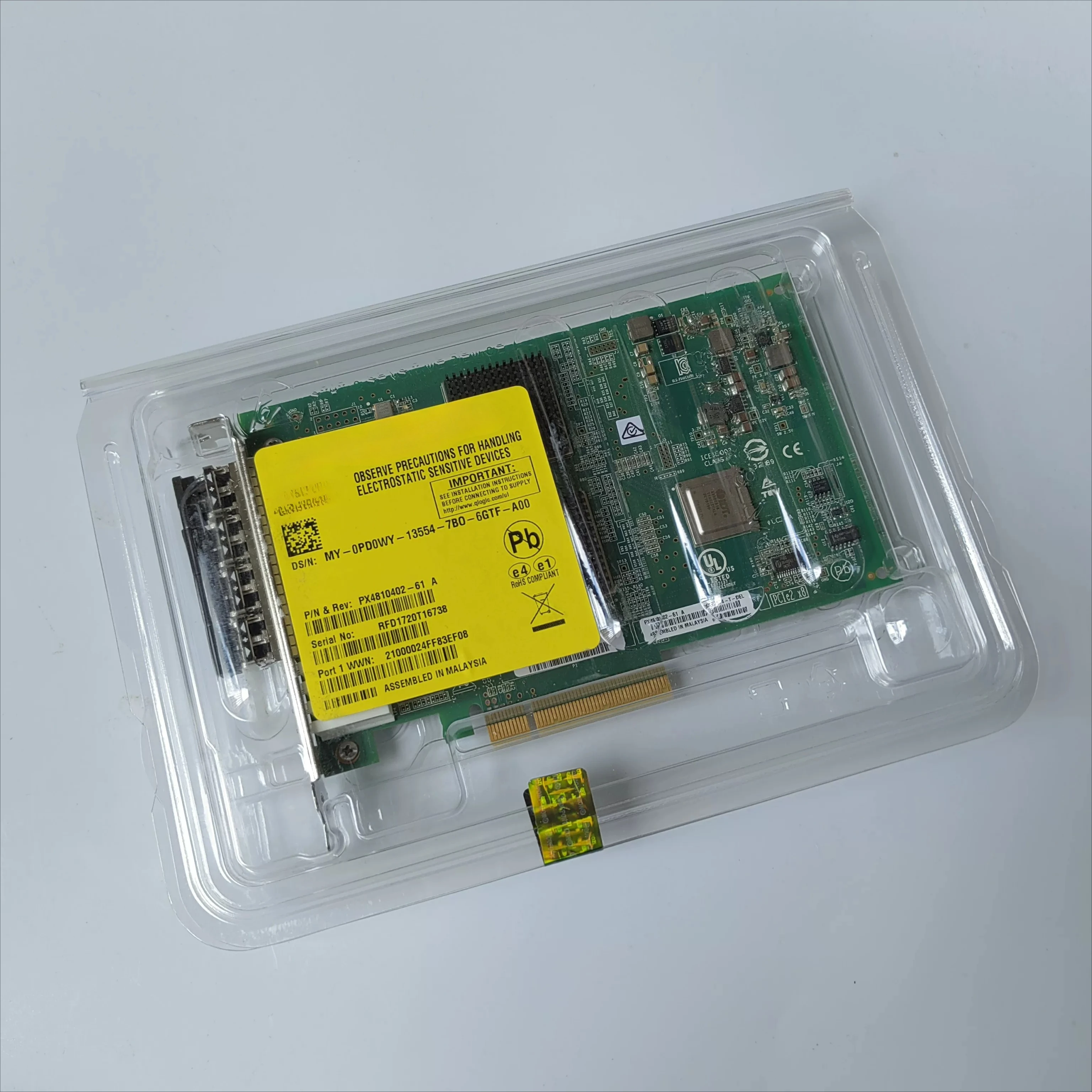 For DELL QLE2564 4 port 8G HBA fiber optic cartoon card PD0WY