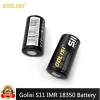2-10pcs Original Golisi S11 IMR 18350 Battery 1100mAh Rechargeable Li-ion Batteries 3.7V 11A 1200 Times For LED Flashlight UAV