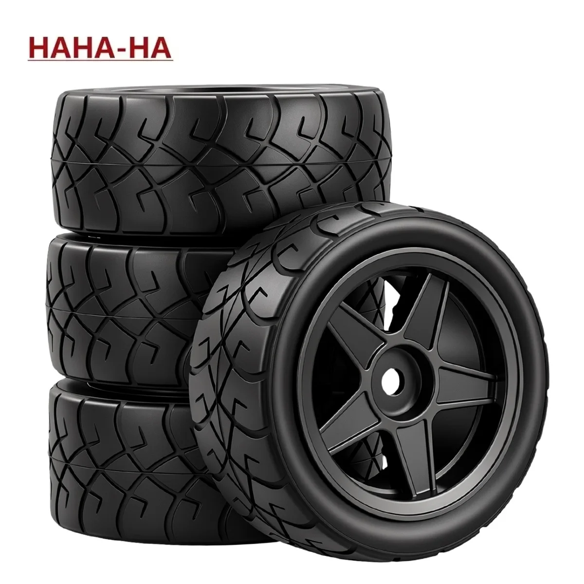 Kunststoffräder Reifen Gummireifen-Set für Tamiya 1/10 M03 M04 M05 MB01 MF01 XM01 SW01 T301 Upgrade-Teile