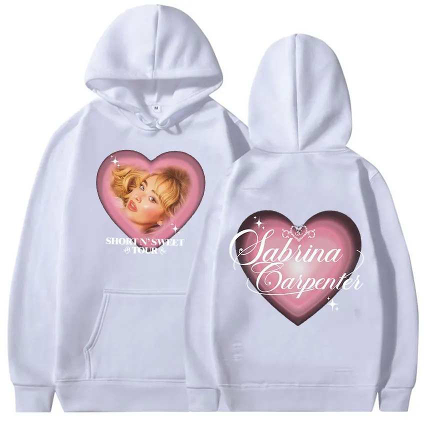 Sabrina Carpenter - Short 'N Sweet 2024 Tour Hoodie Mężczyźni Kobiety Retro Estetyczna Moda Oversize Bluza Y2k Pullover Clothing