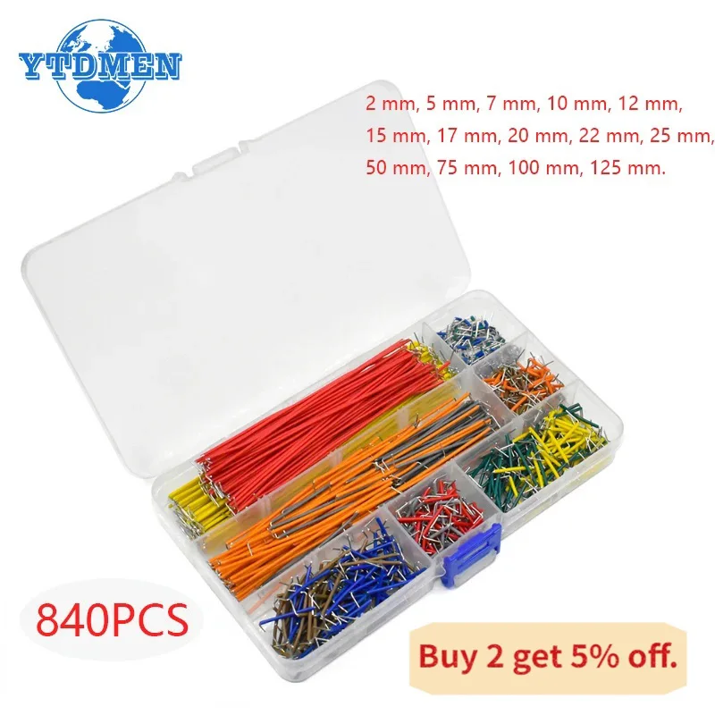 140/350/560/620/840PCS Protoboard Breadboard Jumper Wire Kit for PCB Bread Board DIY Universal Test Prototyping Circuits