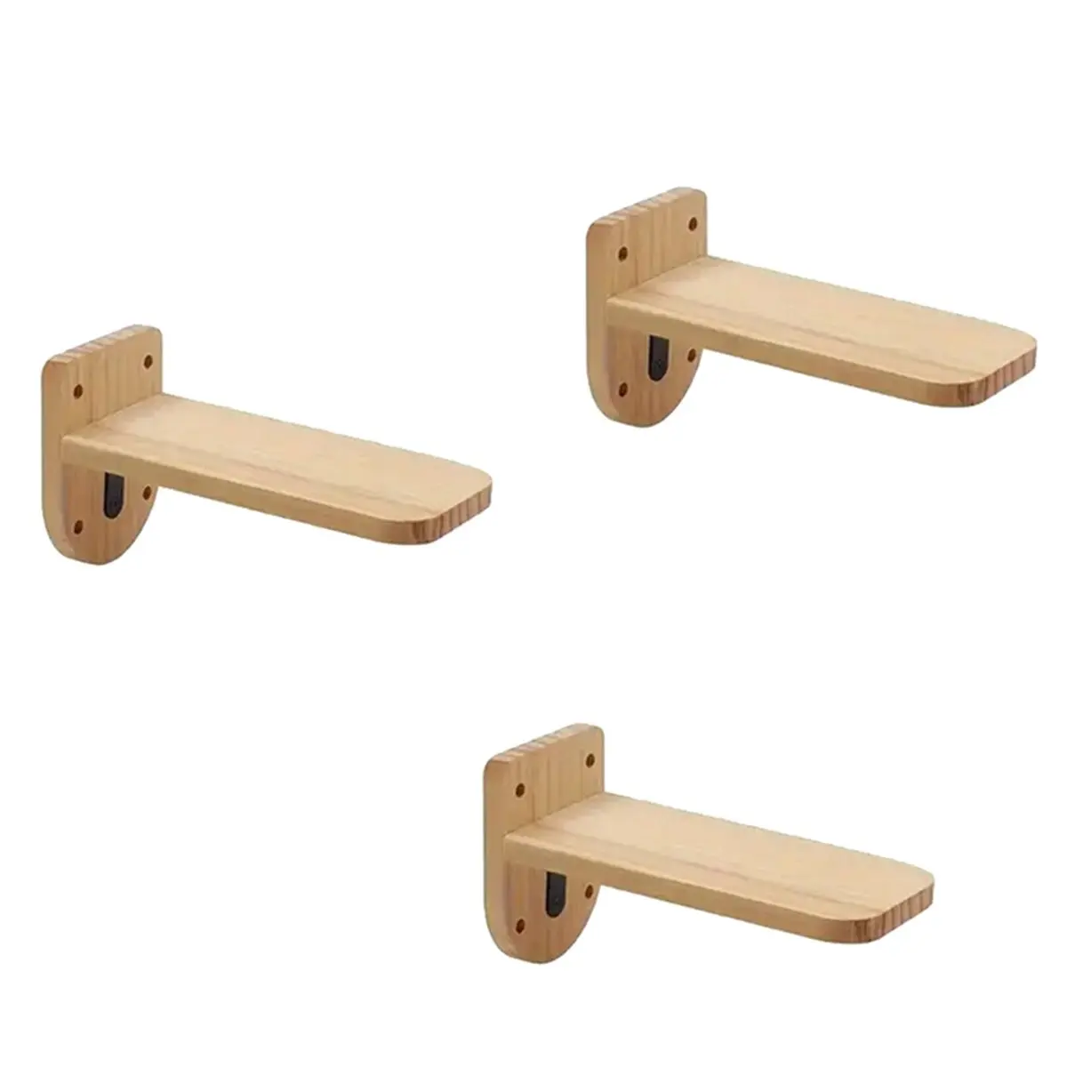 2026 Trend Wood Cat Wall Floating Steps Ladder Stairs Wall Mounted Wooden Cat Furniture Climbing Shelves and Perches