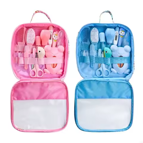 Portable Baby Cares Bundles Safe and Practical Baby Cares Package Must Have Accessories for Home & Travel with Storage 425F